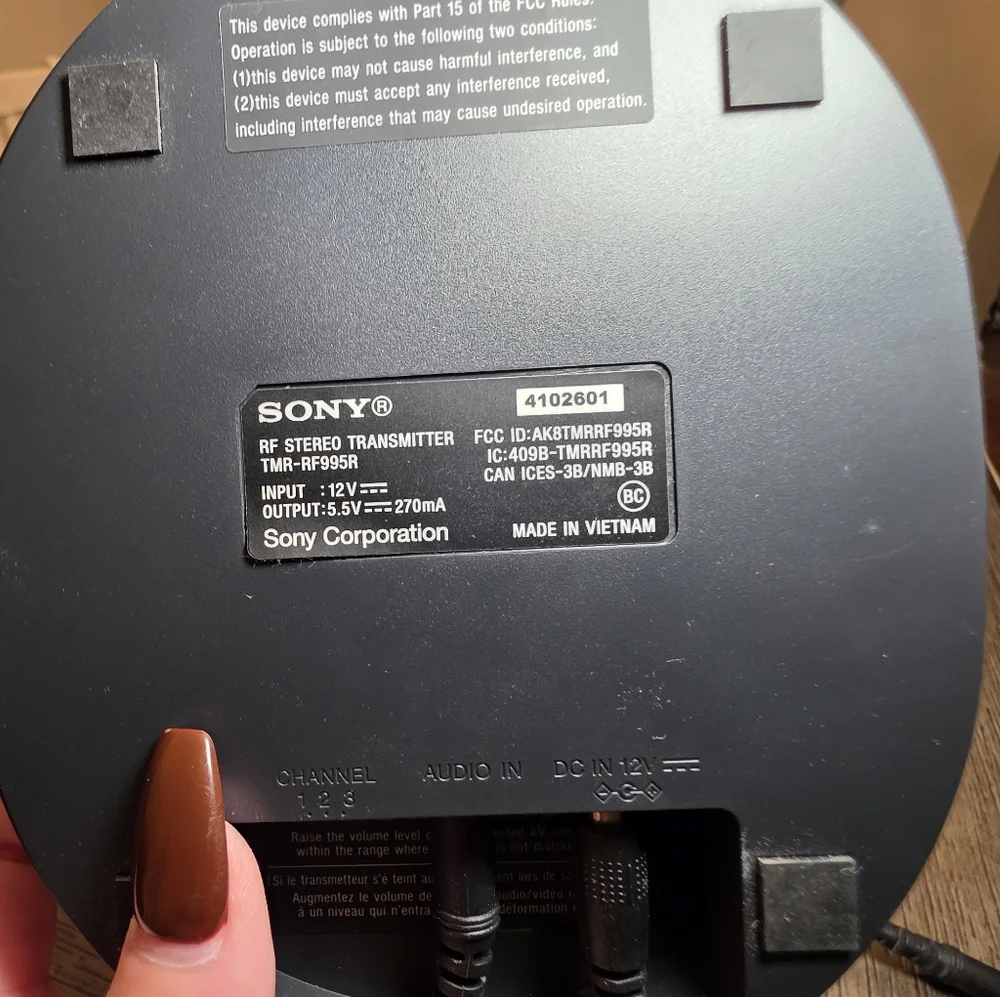 Sony Black RF Wireless Home Theater Headphones (Set of 2)
